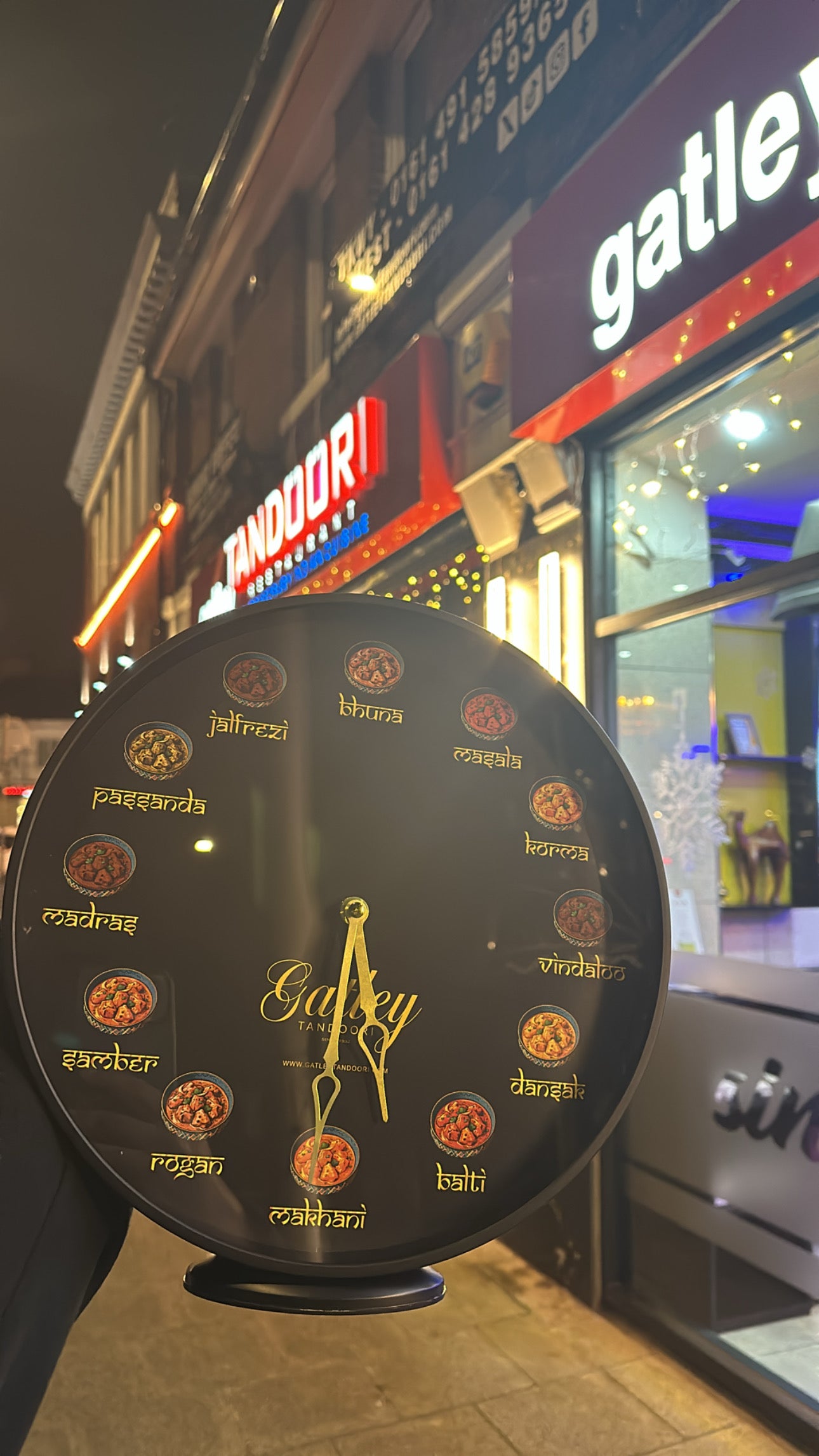 The Gatley Tandoori Curry Clock